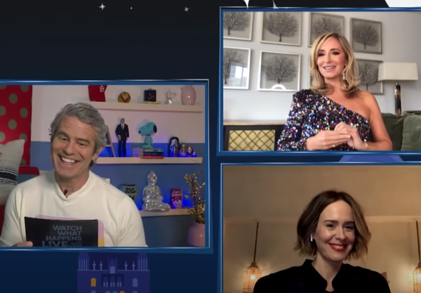 Watch: Sarah Paulson Reacts to 'AHS: 1984,' Lea Michele Drama on 'Watch What Happens Live'