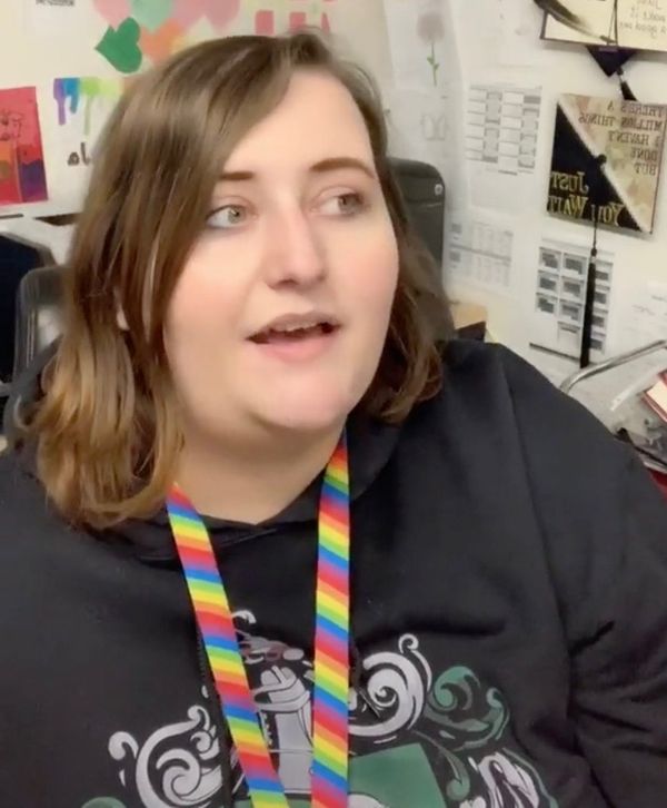 Reno Teacher Protests School Board Policy Banning Pride Flags in Classroom