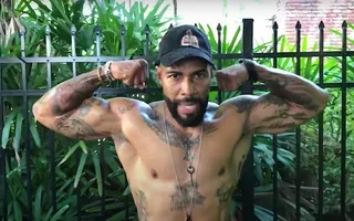Watch: Omari Hardwick's Old-School 'Power Workout'