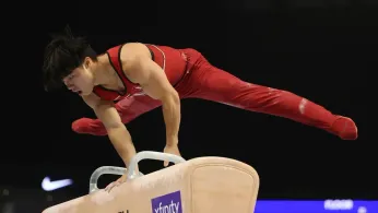 Olympian Asher Hong Rolls to Second National Title at the US Gymnastics Championships