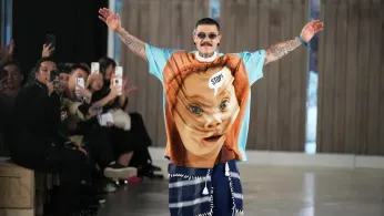 Moschino Keeps Irony Alive on the Milan Runway, Nearly Single-Handedly