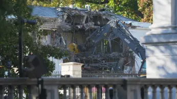 The White House Starts Demolishing Part of the East Wing to Build Trump's Ballroom